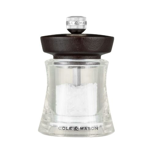 Cole&Mason Holborn Acrylic Salt Mill 9.5 cm, Black Wood