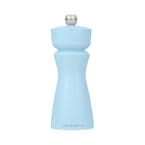 Cole&Mason Kenton Wooden Salt & Pepper Mill 15cm, Blue Salt