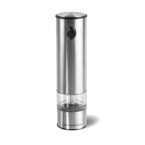 Cole & Mason Stainless Steel Electronic Salt/Pepper Mill 210mm, Battersea