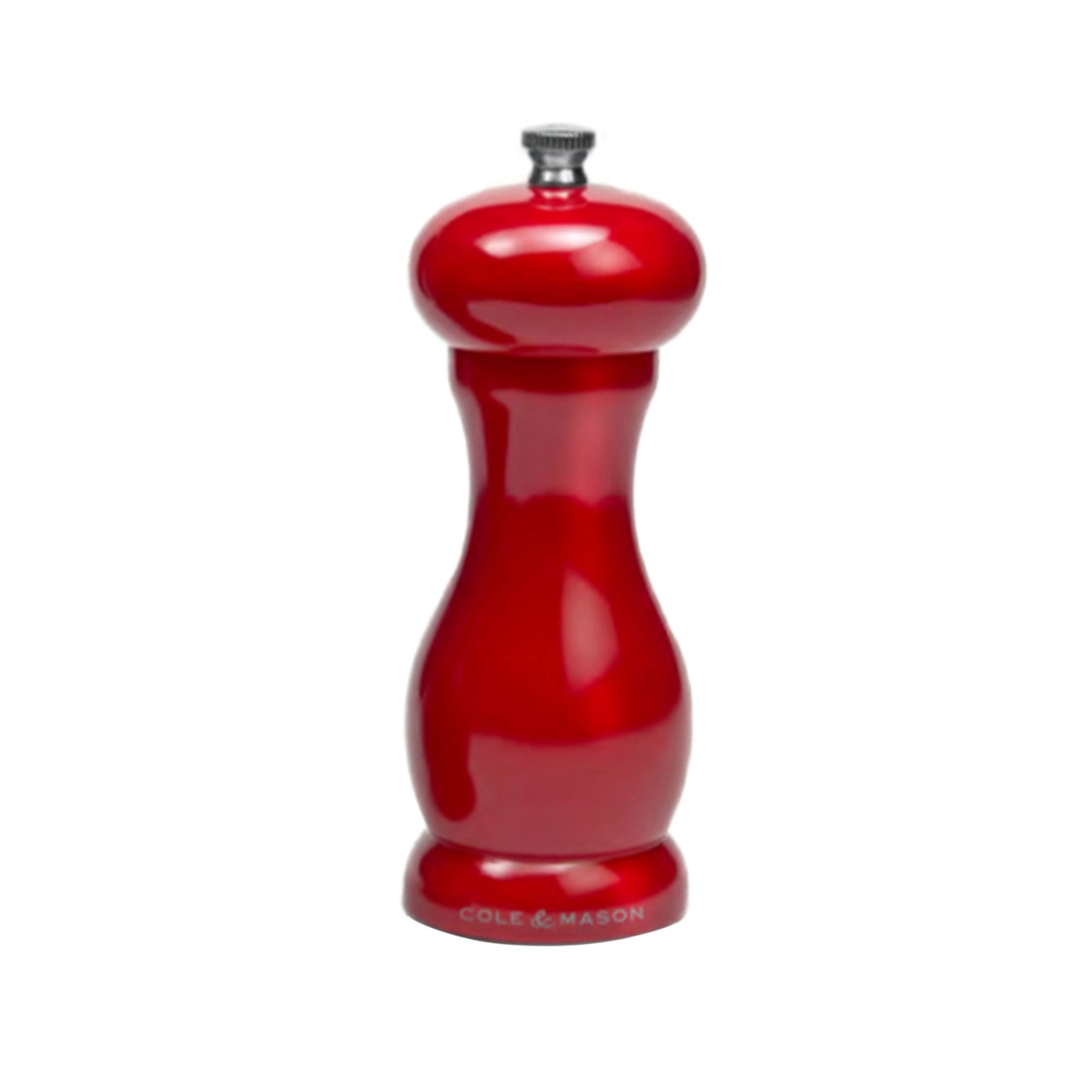 PRECISION PEPPER MILL 15.5cm, RED GLOSS, OXFORD, COLE&MASON