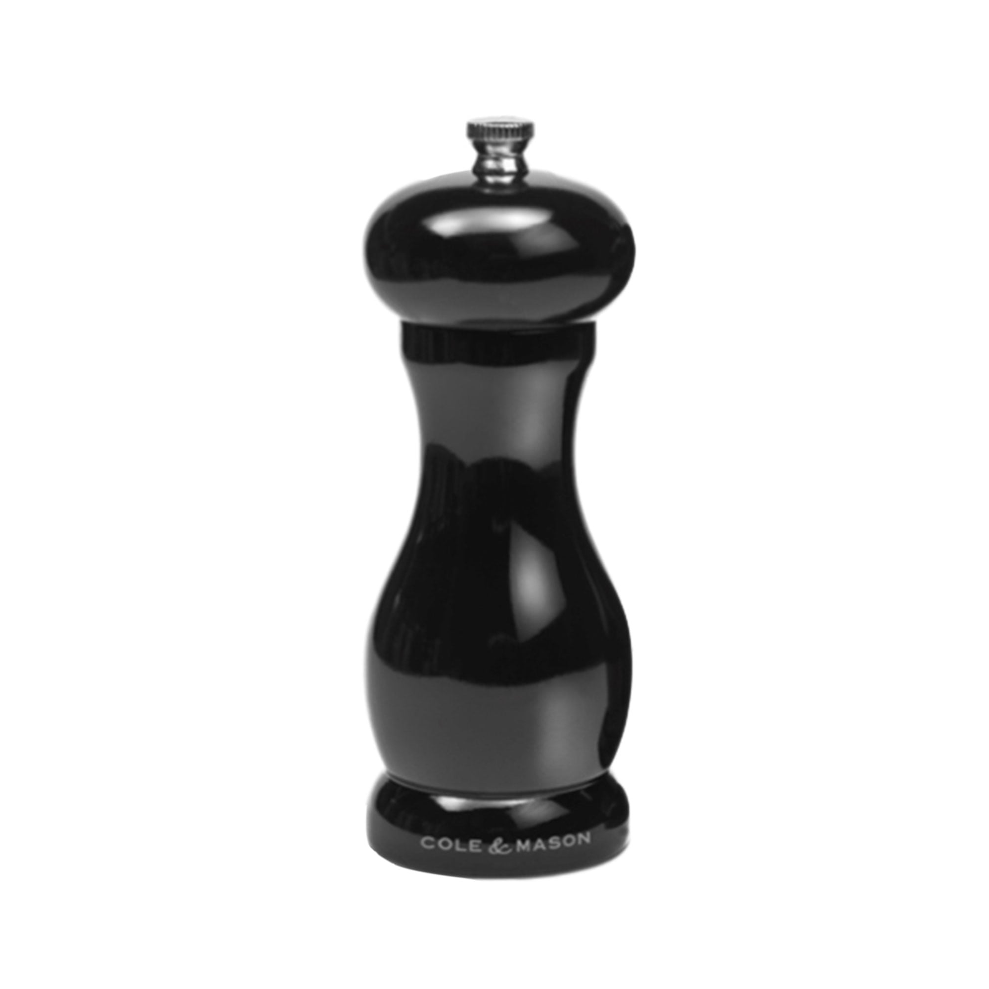 PRECISION PEPPER MILL 15.5cm, BLACK GLOSS, OXFORD, COLE&MASON
