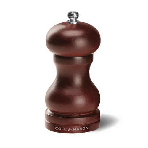 Cole & Mason Wdn Pepper Mill with Carbon Steel Mechanism H12cm,Forest Capstan