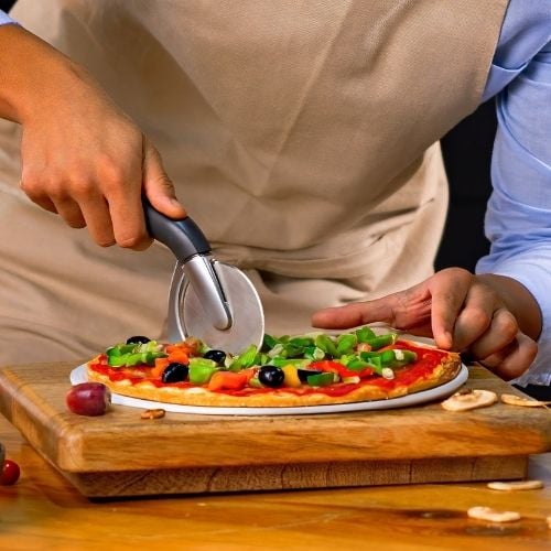 Zyliss Acrylonitrile Butadiene Styrene Pizza & Pastry Cutter Cutter, Gray