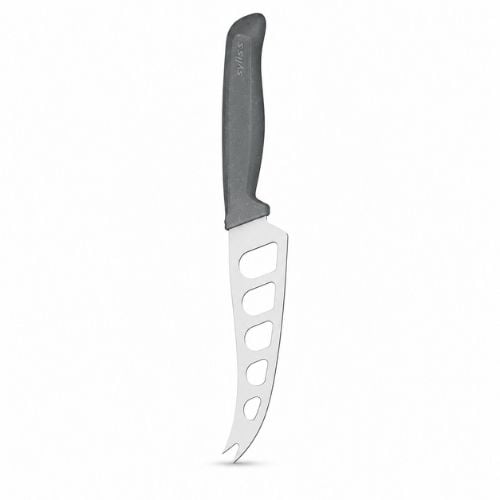 Zyliss Stainless Steel Cheese Knife With Micro-Serrated Blade And Translucent Blade Cover 12.7cm, Gray, Utility