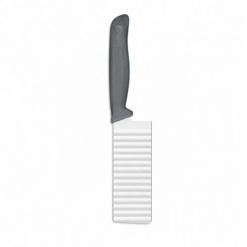 Zyliss Stainless Steel Crinkle Cut Knife With Translucent Blade Cover 11.5cm, Gray, Utility