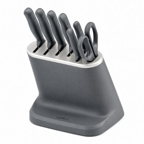 Zyliss Stainless Steel 8-Piece Knife Block Set , Gray