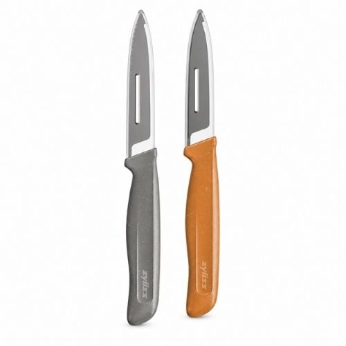 Zyliss Stainless Steel 2-Piece Knife Set With Translucent Blade Cover, Utility