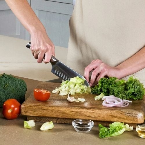 Zyliss Stainless Steel Santoku Knife 18.5cm, Gray, Comfort Pro