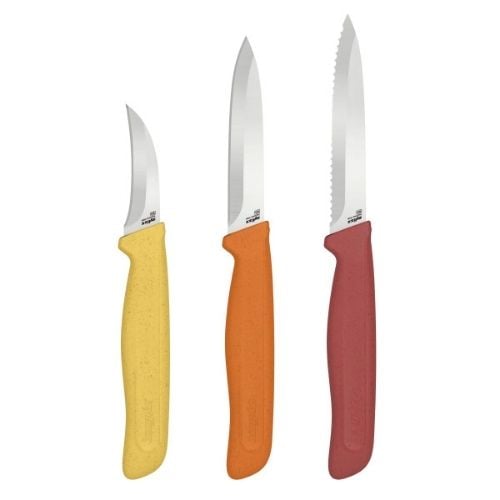 Zyliss Stainless Steel 3-Piece Knife Set With Translucent Blade Cover, Classic