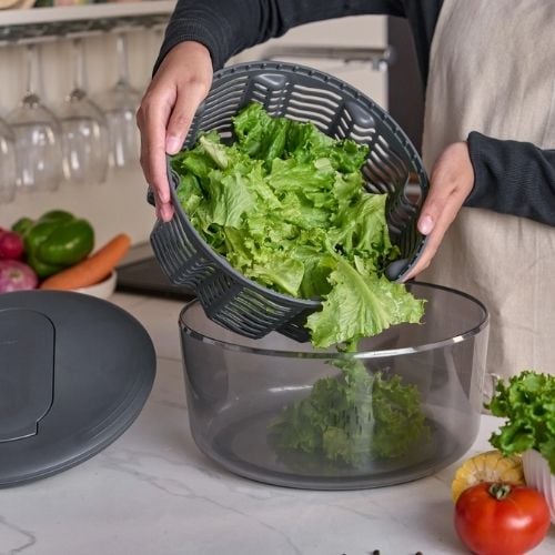 Zyliss Styrene Acrylonitrile Large Swift Dry Salad Spinner