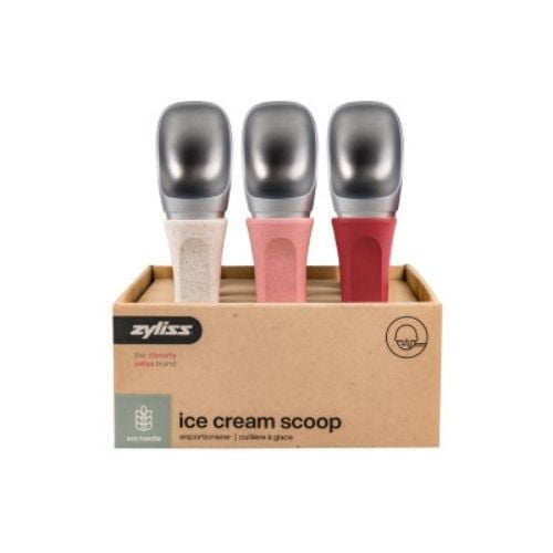 Zyliss Polypropylene Ice Cream Scoop (Square) , Beige, Pink, Berry