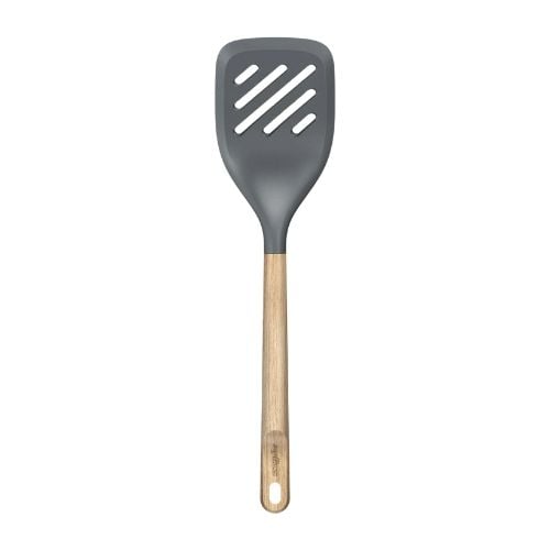 Zyliss Polybutylene Terephthalate Slotted Turner Oak Wood Handle