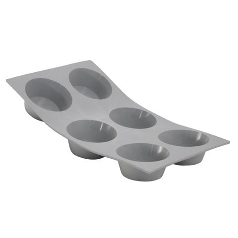 De Buyer Elastomoule Silicone 6-Portion Muffin Mould