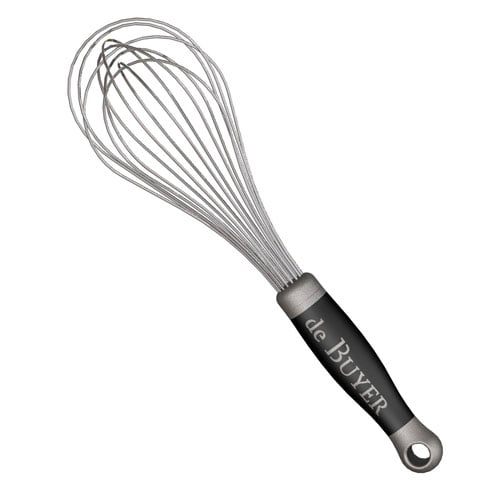 STAINLESS STEEL 8-WIRE WHISK WITH NON-SLIP HANDLE