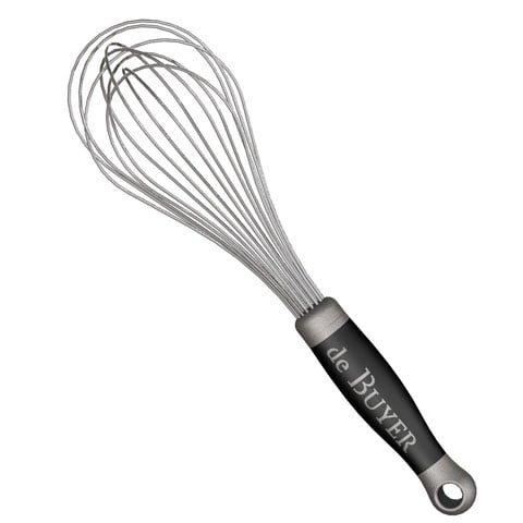 De Buyer Stainless Steel 8-Wire Whisk With Non-Slip Handle L32cm