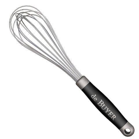 STAINLESS STEEL 8-WIRE WHISK WITH NON-SLIP HANDLE