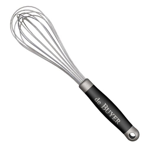 STAINLESS STEEL 8-WIRE WHISK WITH NON-SLIP HANDLE