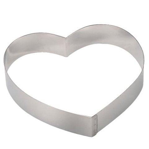 De Buyer Stainless Steel Heart-Shaped Pastry Ring  Ø14xH4cm