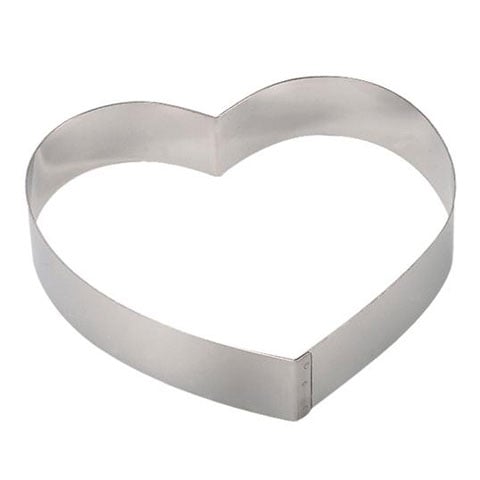 S/S HEART-SHAPED PASTRY RING