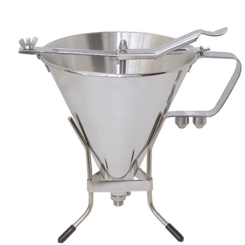 De Buyer Stainless Steel Piston Funnel Without Stand  1.9L