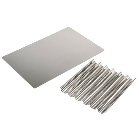 STAINLESS STEEL FLUTED "TUILES" SHEET