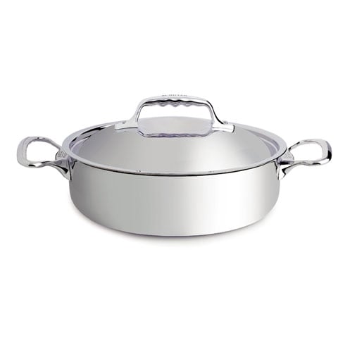 De Buyer Affinity Stainless Steel Low Casserole (With Lid), Ø24x7.5cm