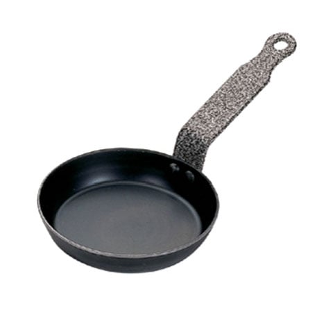 De Buyer Black Steel Heavy-Duty Blinis Pan