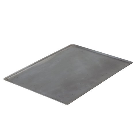 BLACK STEEL BAKING TRAY WITH 45° RIM