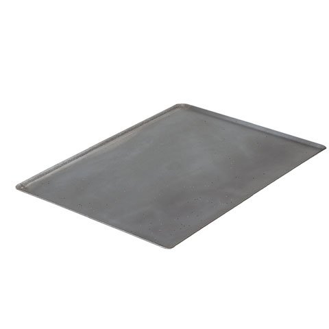 BLACK STEEL BAKING TRAY WITH 45° RIM