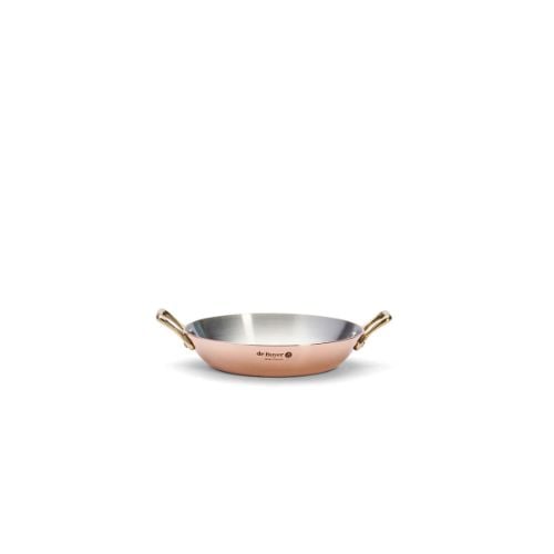 De Buyer Inocuivre Copper Round Dish With 2 Handles Ø16xH3cm