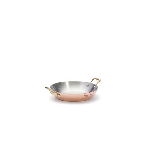De Buyer Inocuivre Copper Round Dish With 2 Handles Ø16xH3cm