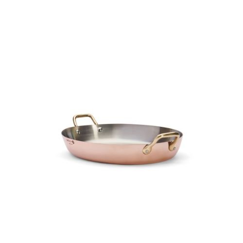 De Buyer Inocuivre Copper Oval Dish With 2 Handles L36xW26.2xH4.5cm