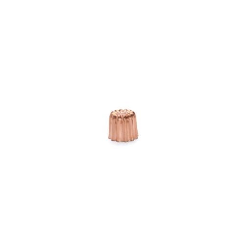 De Buyer Copper Canele Bordelais Fluted Mould Ø5.5xH5cm, 100ml