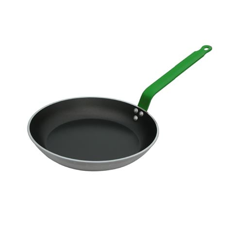 De Buyer Choc Aluminium Non-Stick Fry-Pan With Green Handle Ø24xH3.5cm