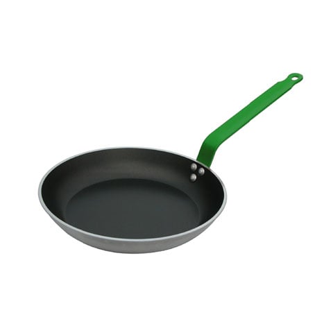 De Buyer Choc Aluminium Non-Stick Fry Pan With Induction & Green Handle Ø20xH3cm