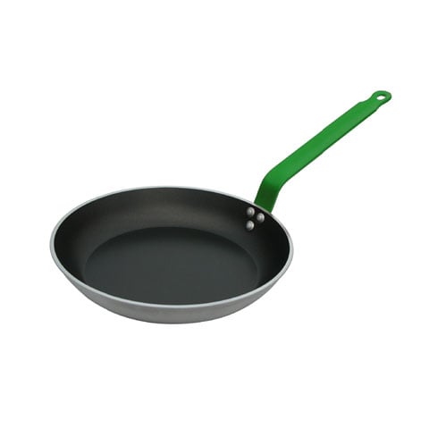 De Buyer Choc Aluminium Non-Stick Fry Pan With Induction & Green Handle Ø24xH3.5cm