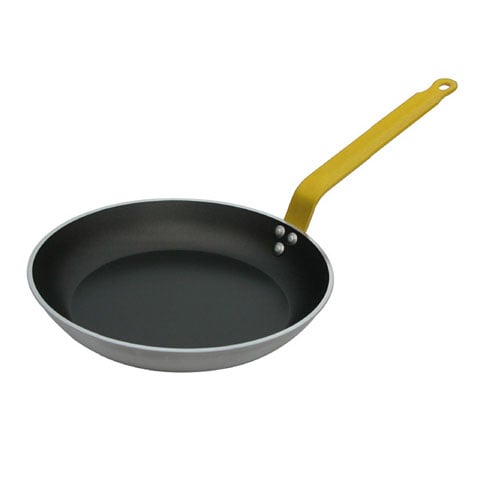 De Buyer Choc Aluminium Non-Stick Fry Pan With Induction & Yellow Handle Ø24xH3.5cm