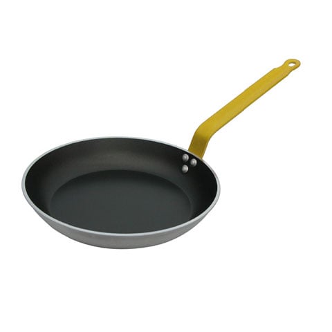 De Buyer Choc Aluminium Non-Stick Fry Pan With Induction & Yellow Handle Ø28xH4cm