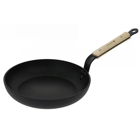 ROUND NON STICK INDUCTION FRYPAN WITH BEECH WOOD HANDLE