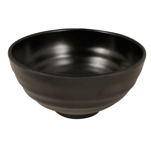 Inmiron Melamine Udon Bowl Black Ø19cm