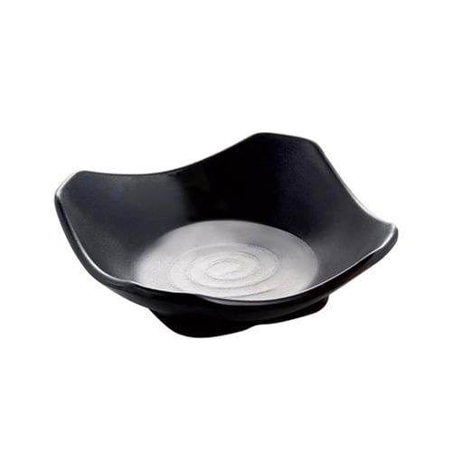 Inmiron Melamine Square Wavy Sauce Dish 3.5"