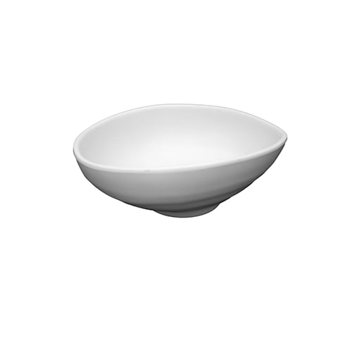 Inmiron Melamine Oval Bowl 6.75", White