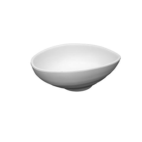 Inmiron Melamine Oval Bowl 6.75", White