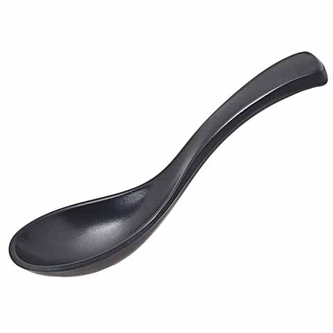 Inmiron Melamine Soup Spoon L14.5cm, Black