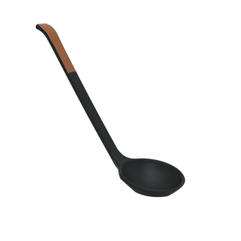 Inmiron Melamine Soup Ladle with Brown Tip