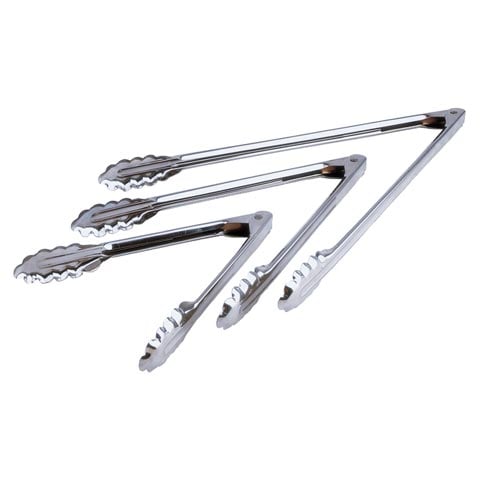 HEAVY DUTY STAINLESS STEEL SCALLOP TONGS with LOCK