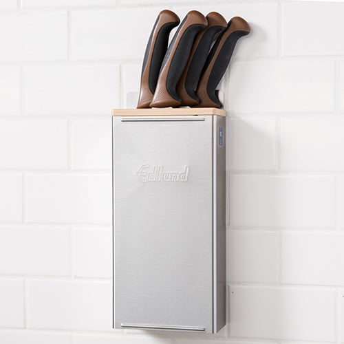 Edlund Model KR-50T, Knife Rack with 12" Skirt & Stainless Steel, Tan Insert