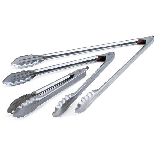HEAVY DUTY STAINLESS STEEL SCALLOP TONGS with LOCK