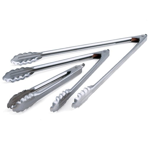 Edlund Stainless Steel Heavy Duty Scallop Tong 9"
