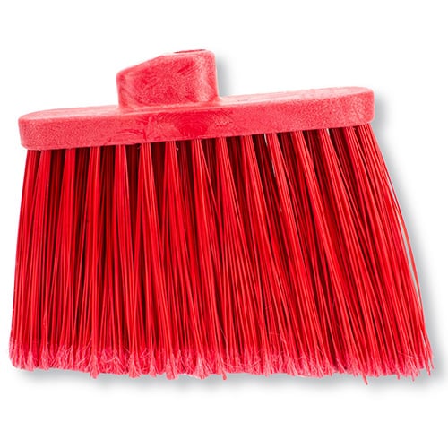 Sparta Duo-Sweep Flagged Angle Broom Head W12", Red